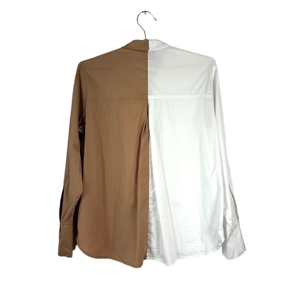 Munthe Tadum Brown/White Button Down Top Size 34 - Picture 6 of 7